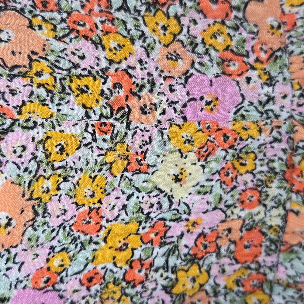 No Boundaries Multicolor Floral Tiered Dress - Picture 4 of 6